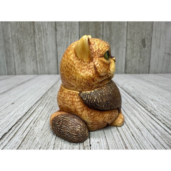 Vtg Harmony Kingdom Pot Bellys "Spanky" Cat Figurine Lil' Mousers 2" Long Gift - Picture 4 of 11